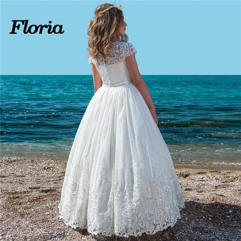 Мода 2018 Новинка кружевные платья с цветами для девочек на свадьбу Vestidos daminha