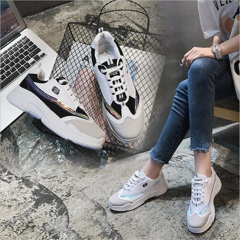 Size35-40 2018 новая весенняя женская обувь для повседневная Туфли на каблуке и