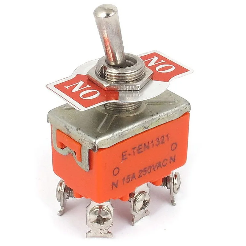 Новый DPDT ВКЛ/вкл 2 положения 6 винтовых терминалов тумблер AC 250V 15A | Обустройство