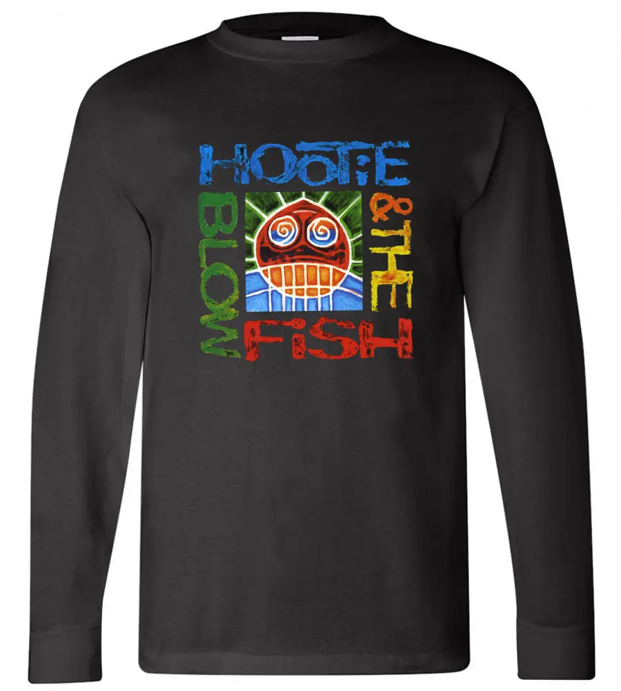 Hootie и Blowfish * трещины заднего вида с длинным рукавом черная футболка Размеры S