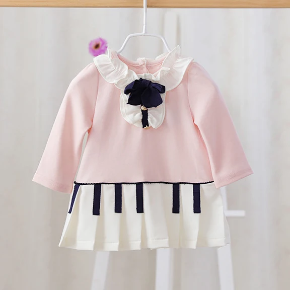 Платье-кардиган для маленьких девочек на весну и осень детское платье принцессы