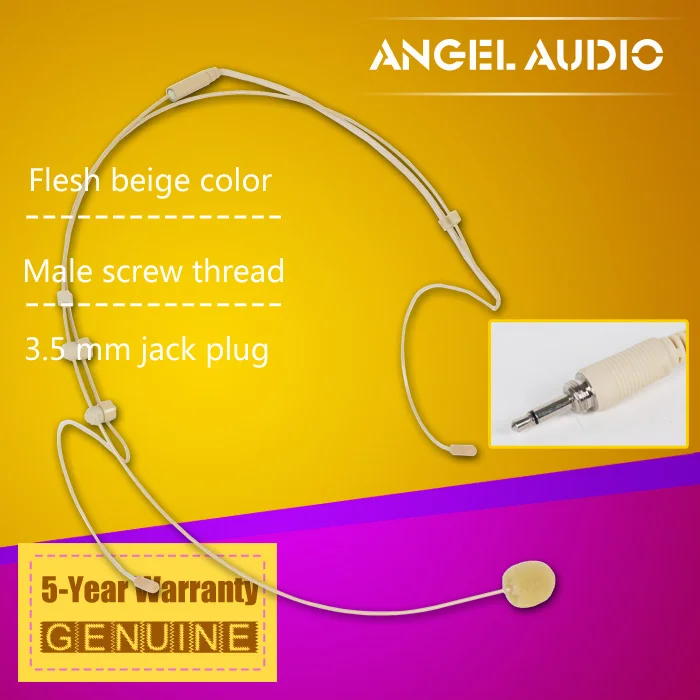 Высокое качество светло бежевый мужской резьбой замок 3 5 мм разъем Невидимый