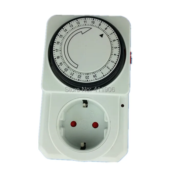 24 часа программируемый аналоговый переключатель таймер контроллер ЕС вилка 220 В энергосберегающий