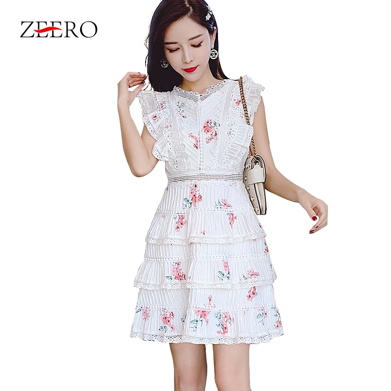 Австралийская Мода Новинка лета 2019 женское платье кружевное мини с цветочной
