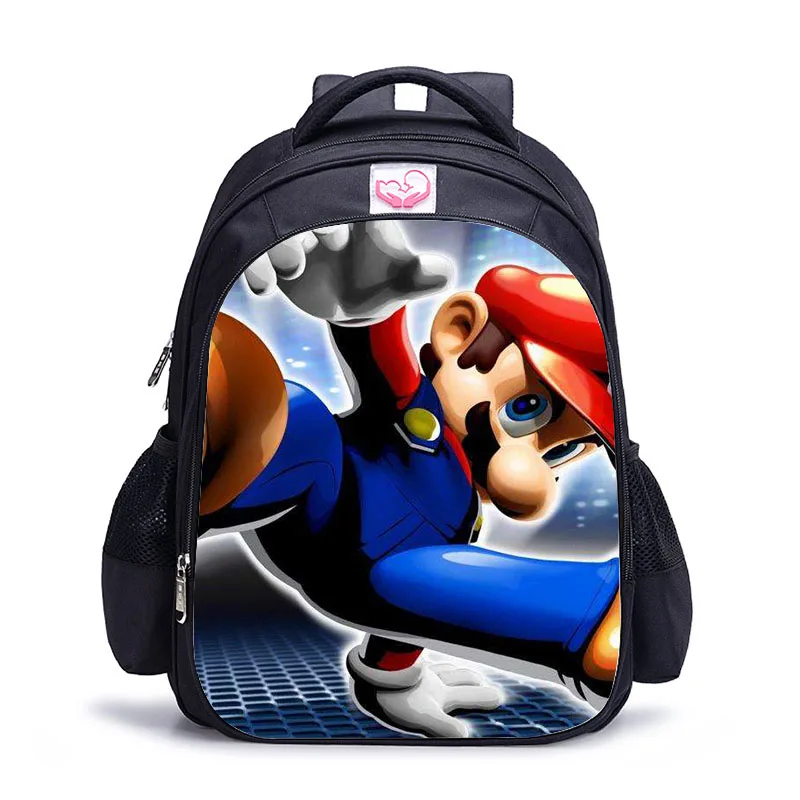 16 дюймов Mario Bros детские школьные сумки ортопедический рюкзак детские школьные сумки с рисунком для мальчиков и девочек Mochila Infantil - Цвет: Mario Bros 20