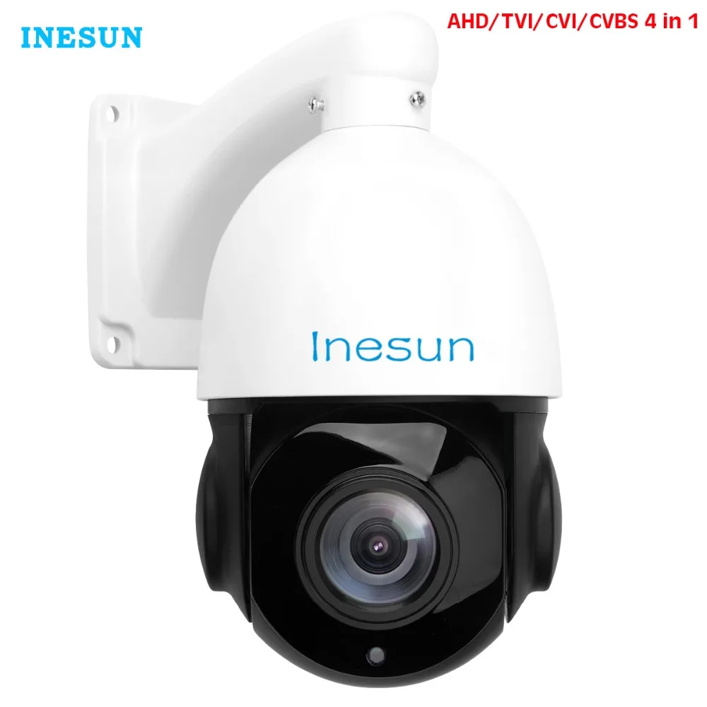 Inesun камера видеонаблюдения 4 в 1 HD TVI/AHD/CVI/CVBS 2MP 1080P 30X оптический зум ИК