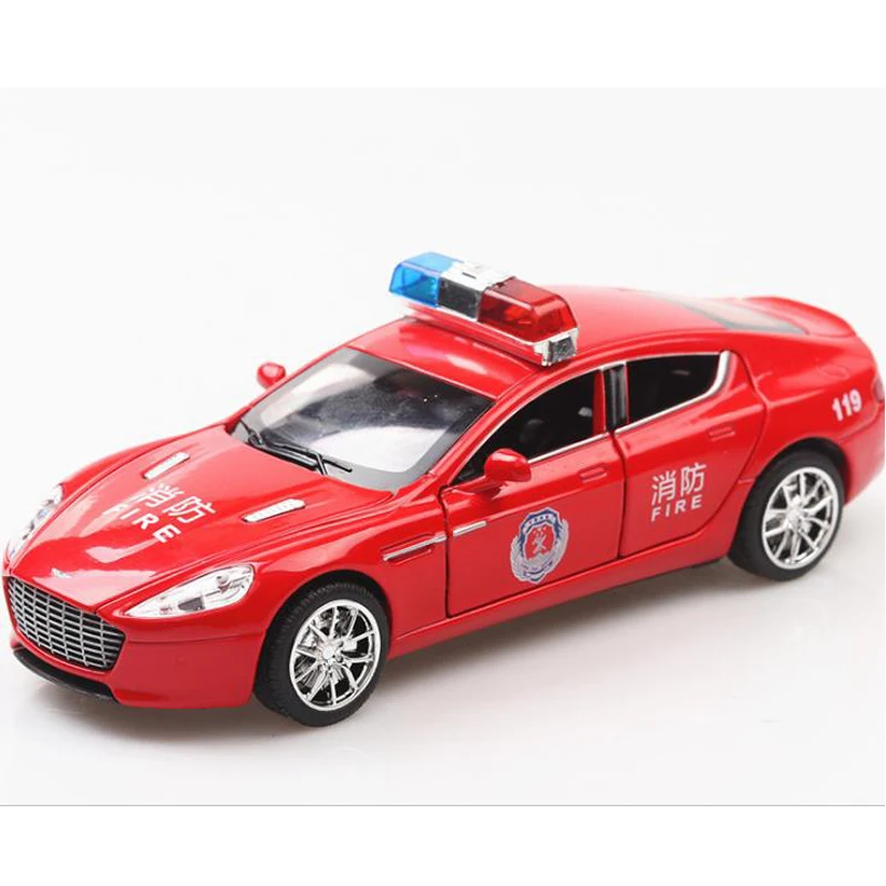 Популярный полицейский игрушечный автомобиль 1:32 Aston металлические полицейские