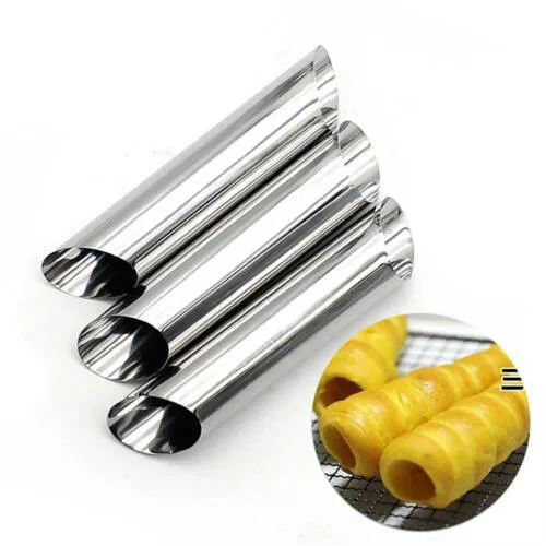 Brand New Style Stainless Steel Non Stick Danish Bread Baking Decor Cannoli Croissant Mold Tools Tubes 12pcs | Дом и сад