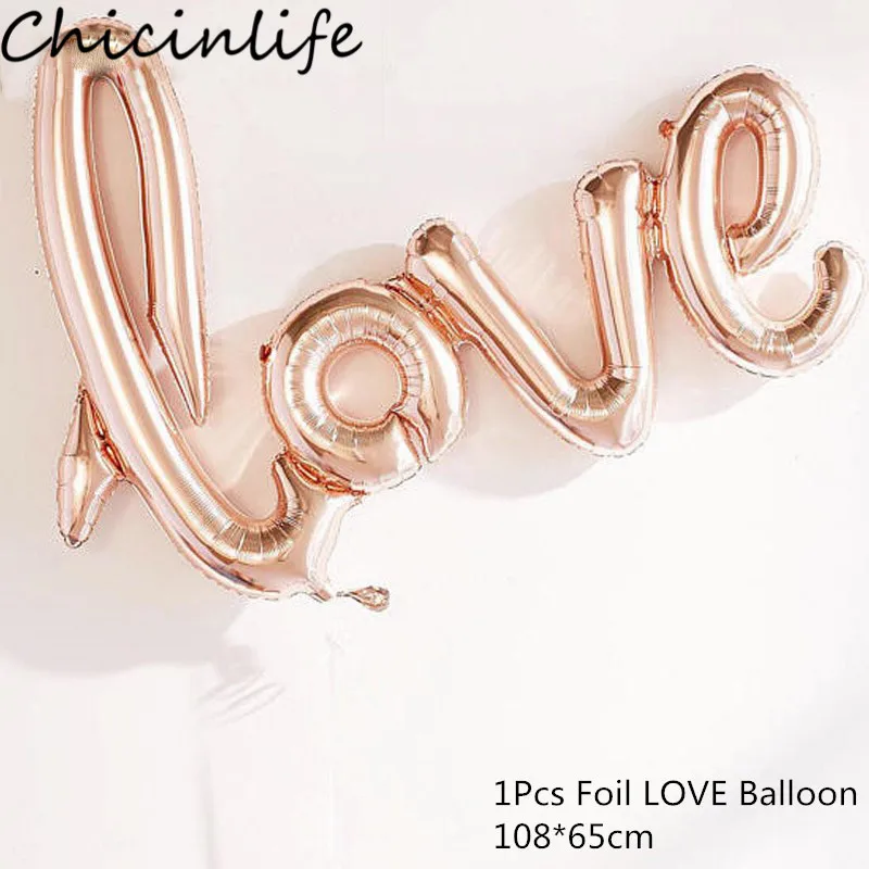 Chicinlife 1 шт. лигатуры любовь фольгированный шар Свадебная вечеринка свадебный душ