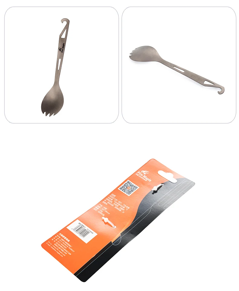 Fire-Maple Spork 2 в 1 Титан Открытый легкий портативный альпинистский Кемпинг путешествия Кемпинг инструменты ложка Вилка T15