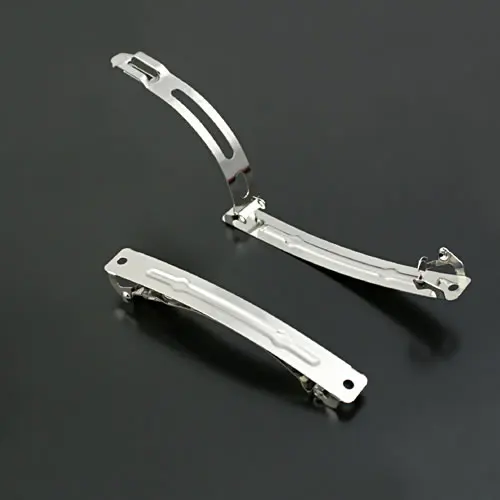 (18758)10PCS 62MM 83MM 100MM Imitation Rhodium Steel High Quality Hair Jewelry Clips Findings Accessories Wholesale | Украшения и