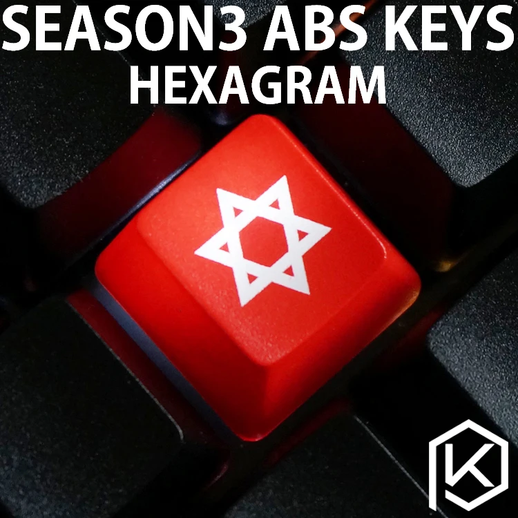Новый блеск с помощью брелоков ABS светится блестит hexagram oem профиль красный и