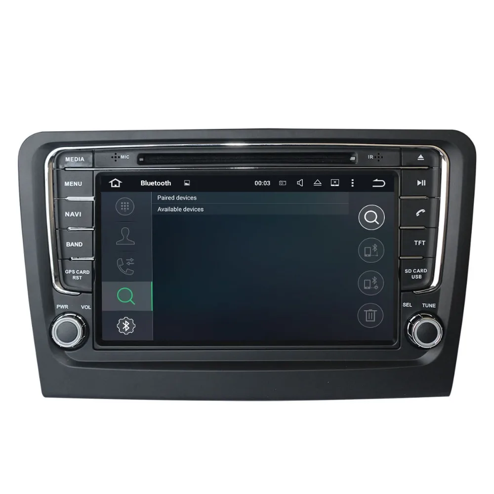 Автомобильный dvd-плеер gps навигация для Skoda Rapid 2013- мультимедиа авто радио магнитофон Android 8 4+ 32 ГБ головное устройство стерео