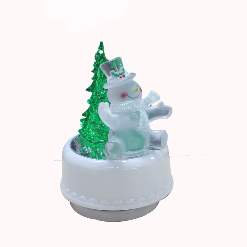 Пластиковая Рождественская Музыкальная шкатулка с механизмом управления звуком