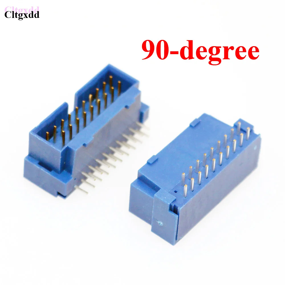 Cltgxdd Лучшая цена USB 3 0 19 P pin USB3.0 Мужской Разъем 90 градусов материнская плата шасси
