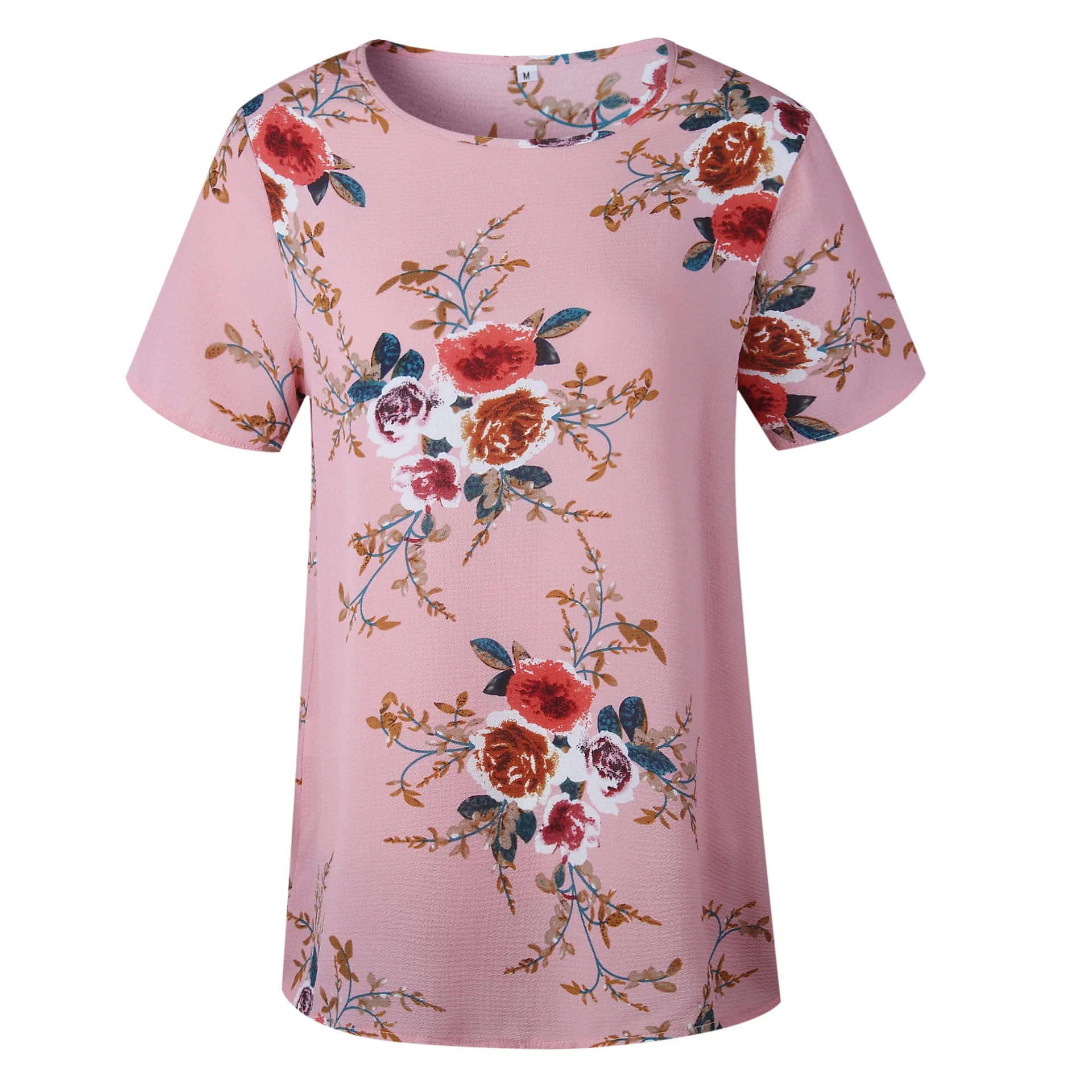 Women Summer Tshirt Casual Short Sleeve Tees Tops Sexy Flora Print T-Shirt O-neck Loose Plus Size 3XL Shirts Blusas Femininas | Женская