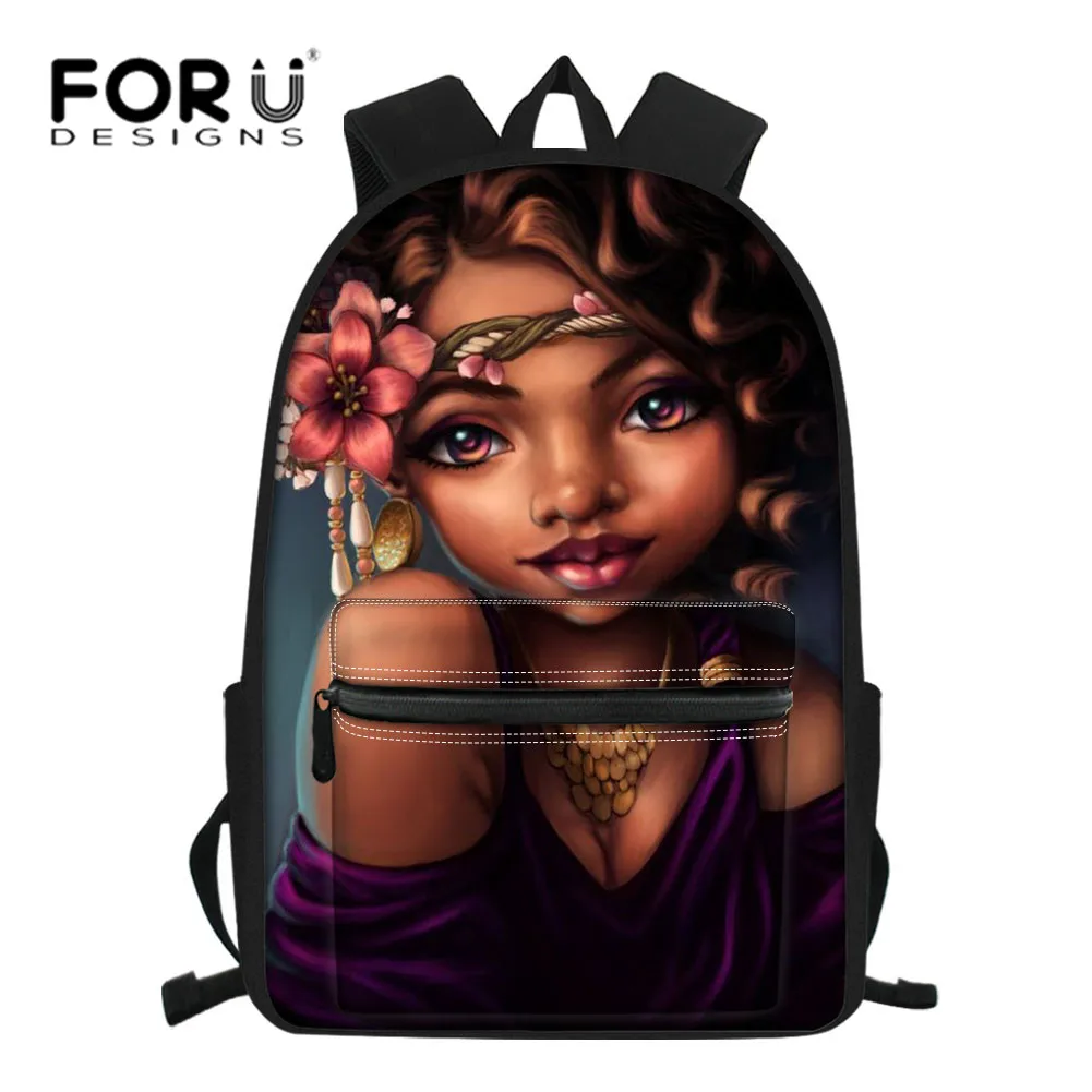 FORUDESIGNS/школьные сумки для подростков большой рюкзак ноутбука детский черный