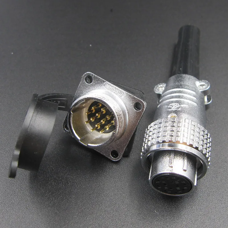 

TP20-2 Core Aviation Plug Socket Round Connector HAOGNCN Open Hole 20mm