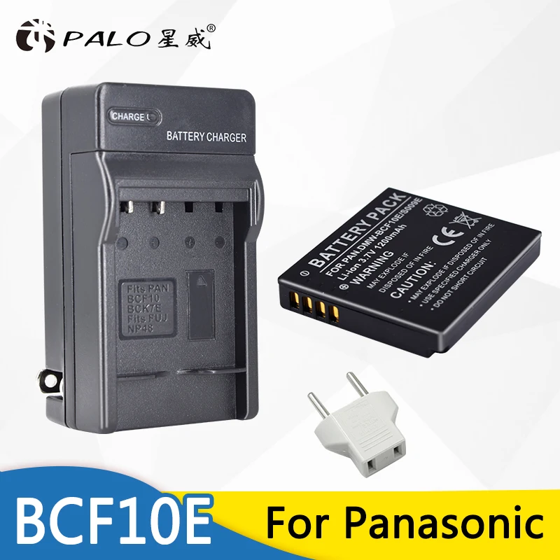 Аккумулятор + зарядное устройство для камеры Panasonic Lumix CGA-S/106B CGA-S/106C CGA-S/106D S009 DE-A59B DE-A60B DMW-BCF10E DMW BCF10E DMC-F2