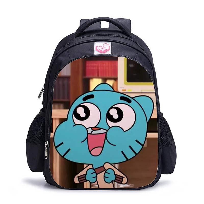 big2 LUOBIWANG удивительный мир Gumball рюкзак для подростков мальчиков и девочек школьная сумка Подростковая сумка Детская Книга сумка Mochila - Цвет: big2