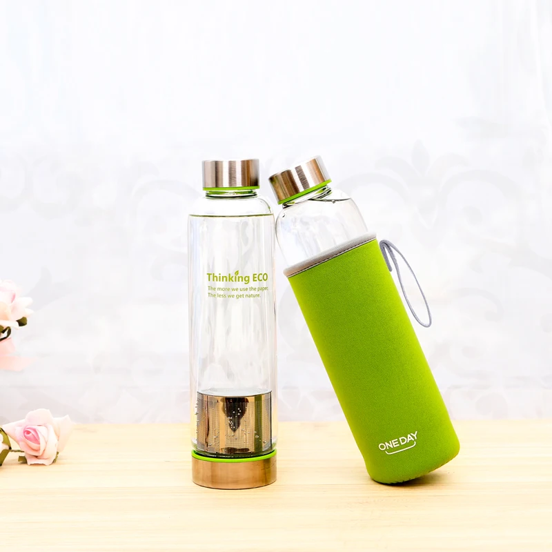 550 МЛ Мою Бутылку Стакан Чая Infuser Бутылки Воды С Фильтром Из Нержавеющей Стали
