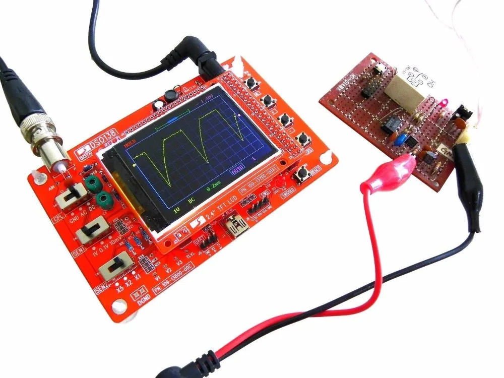 Ручной цифровой осциллограф DSO138 ЖК TFT DIY части SMD припаянный набор электронного