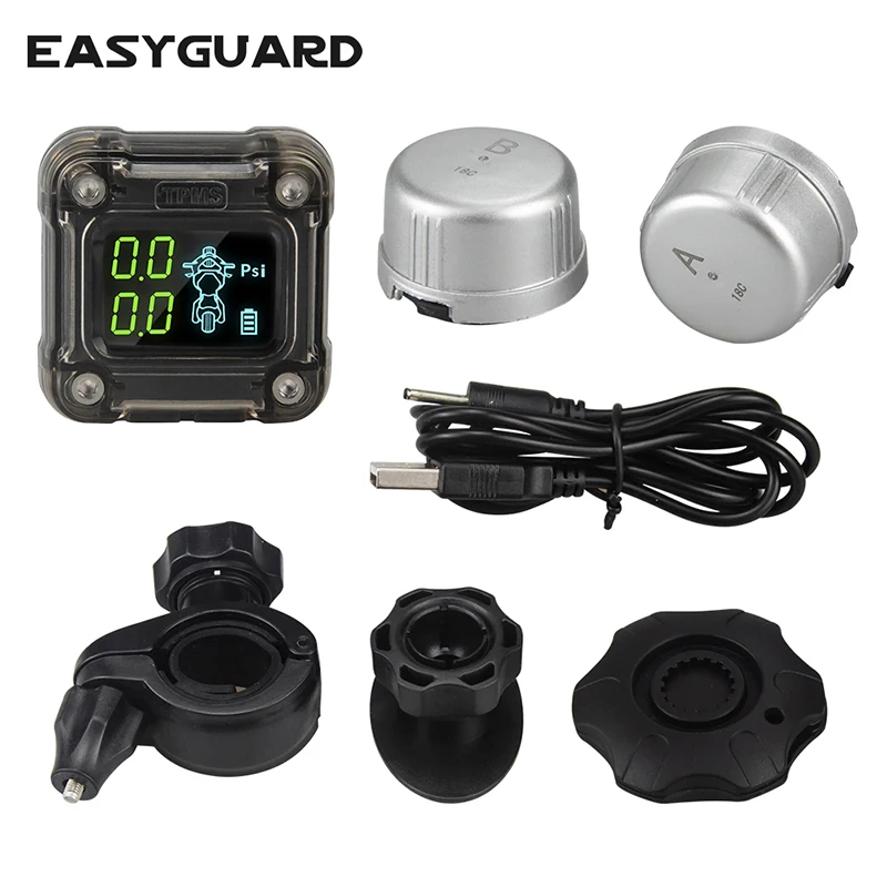 Система мониторинга давления в шинах мотоциклов EASYGUARD 2 беспроводных внешних