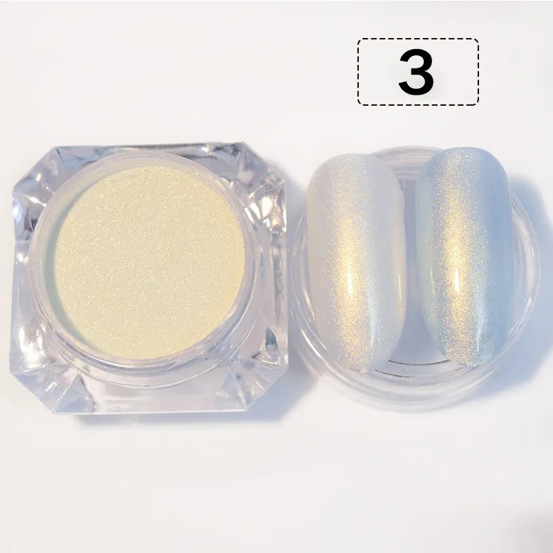 color-2 2 г/кор. хромированный порошок для ногтей перламутровый цветной Блестящий лак для ногтей хромированный пигмент для маникюра пылезащитный порошок - Цвет: color-2