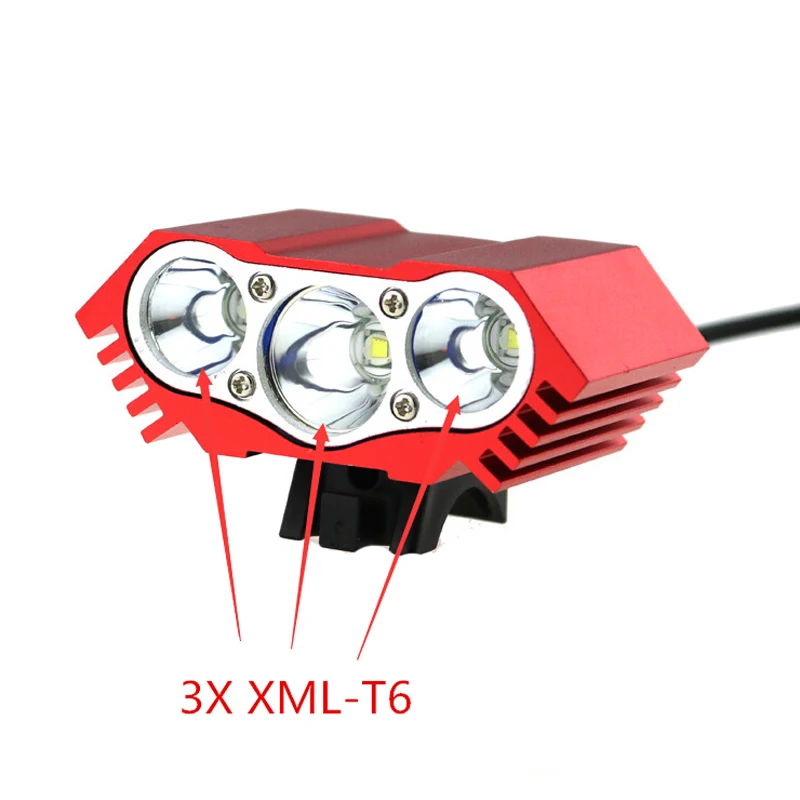 Фонарь налобный велосипедный с USB-портом 8 4 в 6000 лм | Велофонари