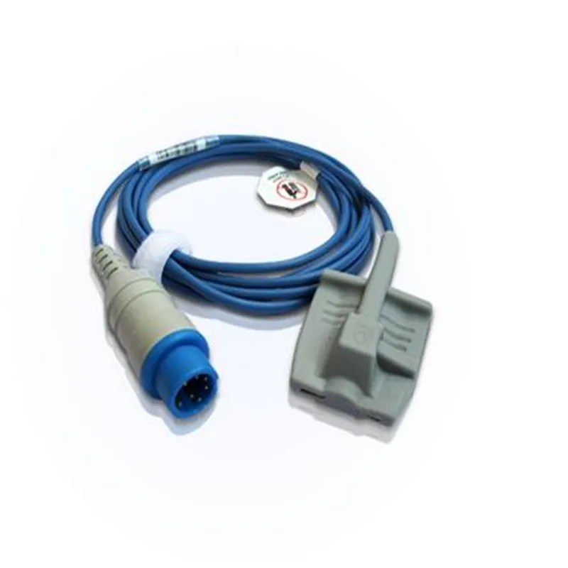

Free Shipping Compatible For MINDRAY T5/T8 Round 7pin Adult Silicone Spo2 Sensor Pulse Oximetry Spo2 Probe Oxygen Probe TPU 3M