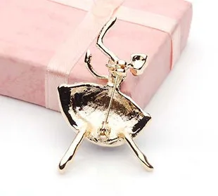 Брошь с балериной оптовая продажа Бесплатная доставка балетная девочка балерины