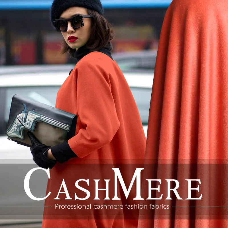 

150cm new autumn and winter short smooth hair cashmere fabric apparel fabric wool cloth