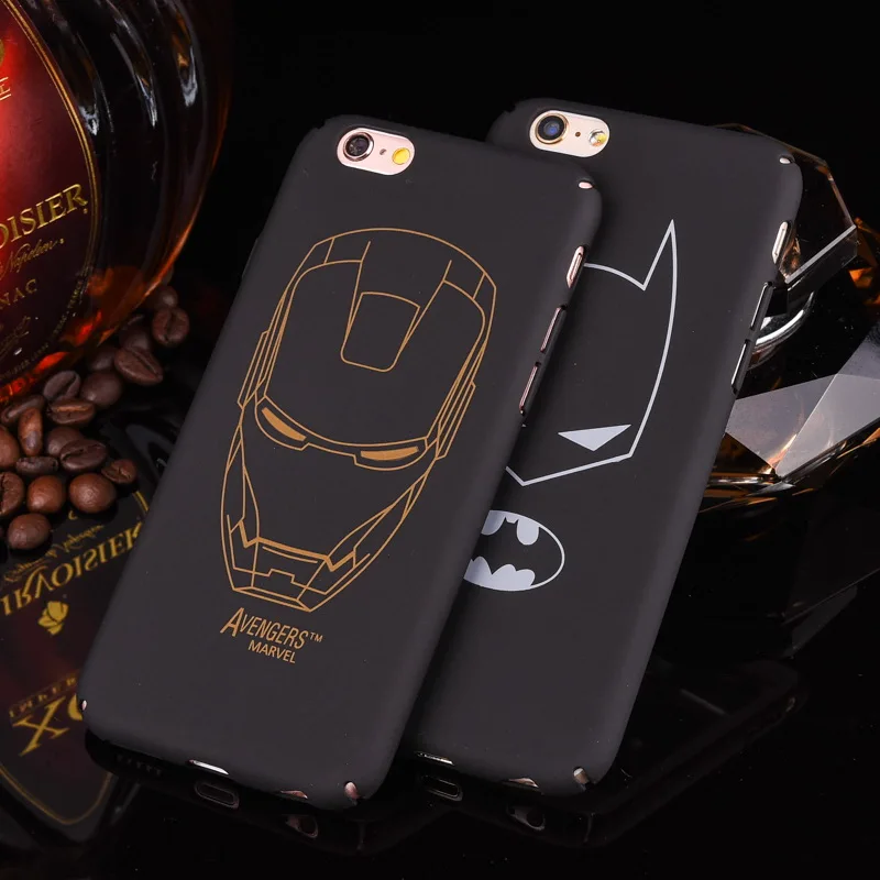 Новый чехол для iphone11 Pro 6plus простой железный человек Бэтмен Жесткий ПК телефона