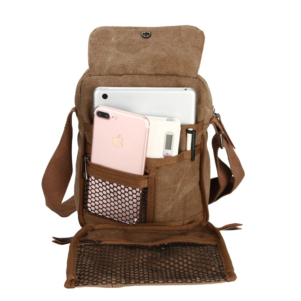 Прямая поставка Для Мужчин's Винтаж холст сумка для ноутбука молния HASP Дизайн