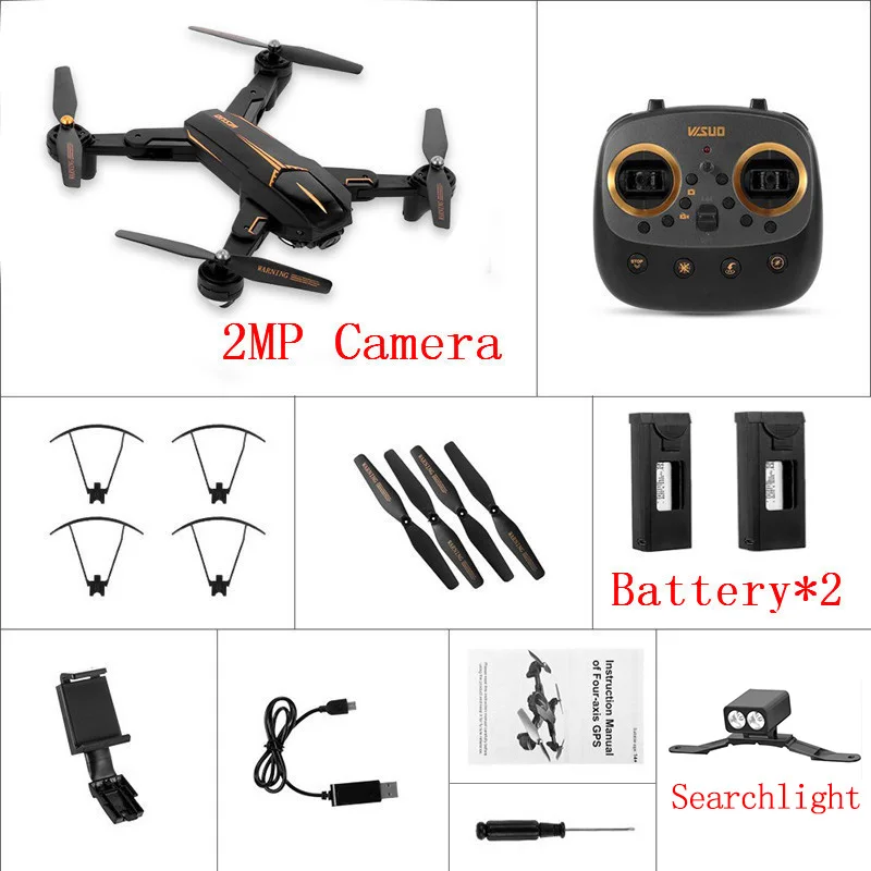2.0MP2Batterywithled Eachine VISUO XS812 gps Дрон w/2MP/5MP HD камера 5G WiFi FPV 15 минут время полета один ключ возврат складной RC Квадрокоптер RTF - Цвет: 2.0MP2Batterywithled