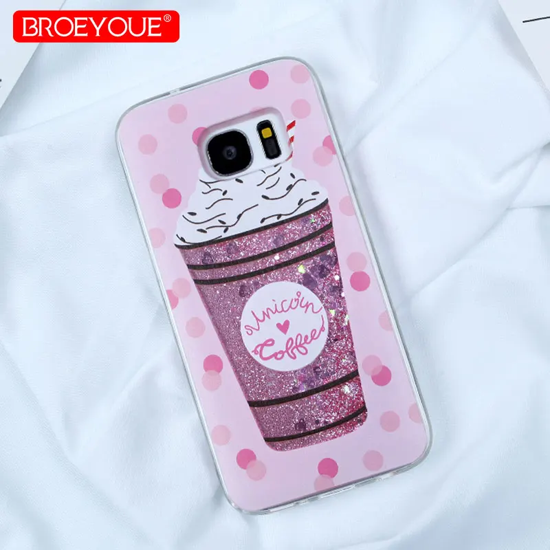 Liquid Quicksand Case For Samsung Galaxy S7 Edge S8 S9 Plus Soft Dynamic Glitter Star Phone Cover A3 A5 A7 2017 |