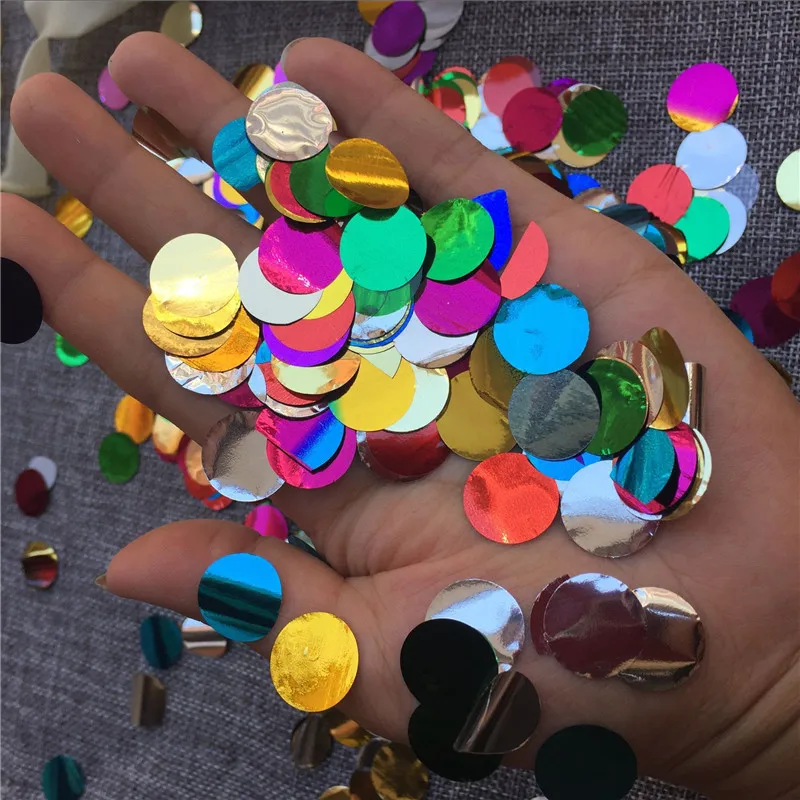 15g colorful DIY конфетти воздушные шары 10 шт. 12 дюймов латексные прозрачные воздушные шары на день рождения 18 30 40 50 60 70 80 юбилей Свадебные украшения - Цвет: 15g colorful