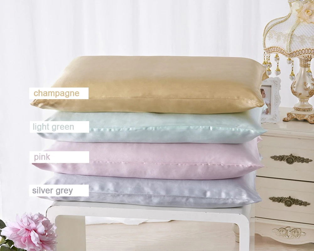 19 момме качество 100% шелк тутового шелкопряда атласная наволочка Королева