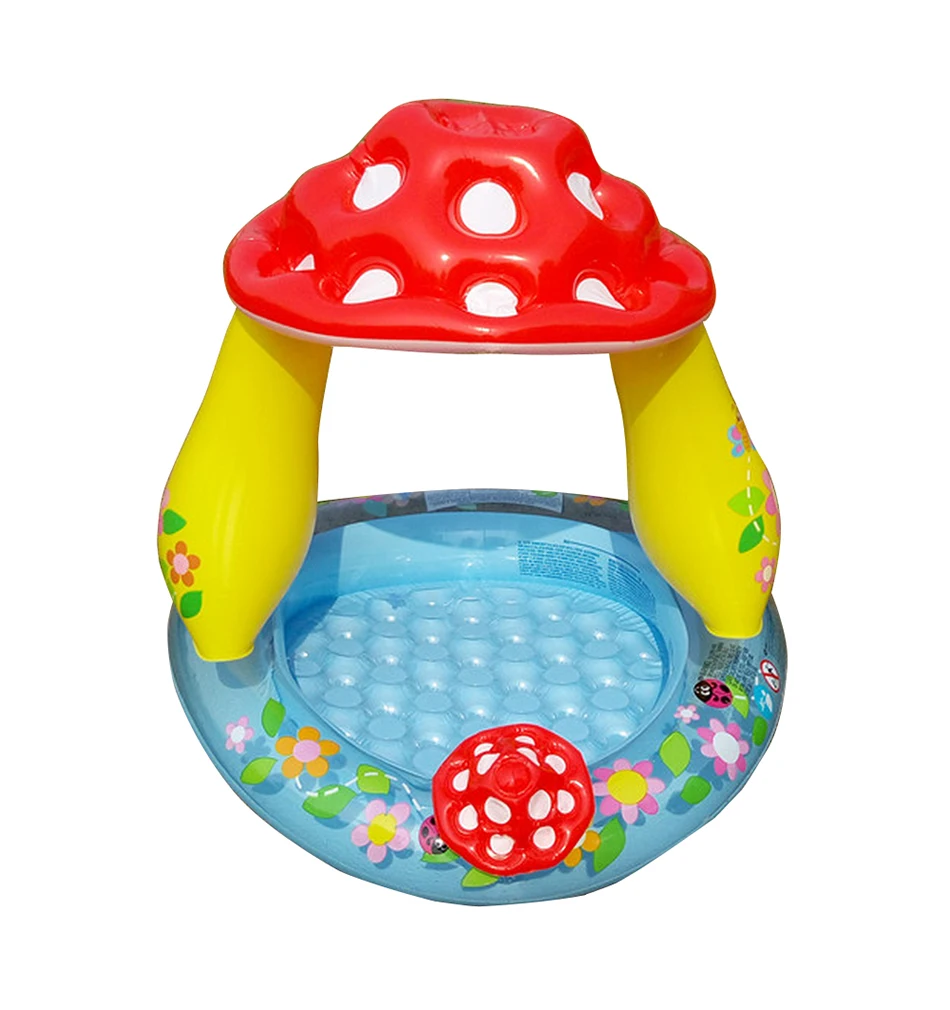 Children Swimming Pool Summer Baby Awning Pools Basin Baby Pool Mushroom Inflatable Garden Pools For Kids Children's Water Pool