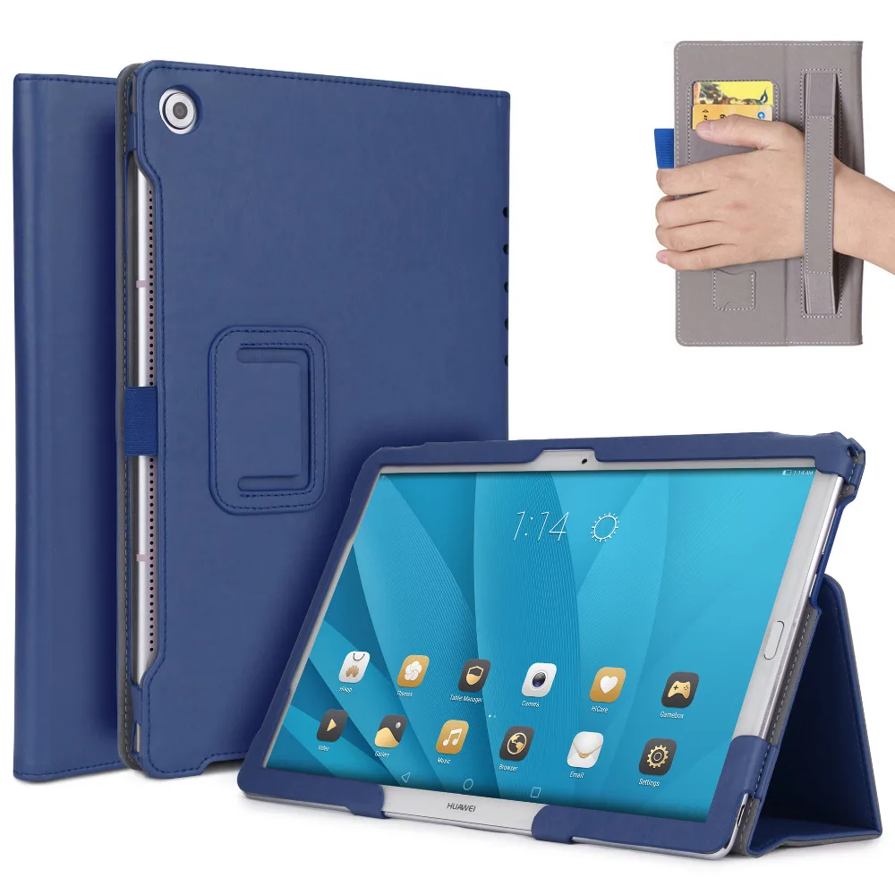Кожаный чехол-подставка из воловьей кожи Магнитный смарт-чехол для Huawei MediaPad M5 10 8