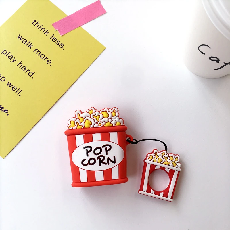 Cute Case For AirPods French Fries Pattern Protective Cover Bluetooth Wireless Earphone Cases Airpods Accessory Charging Box | Электроника