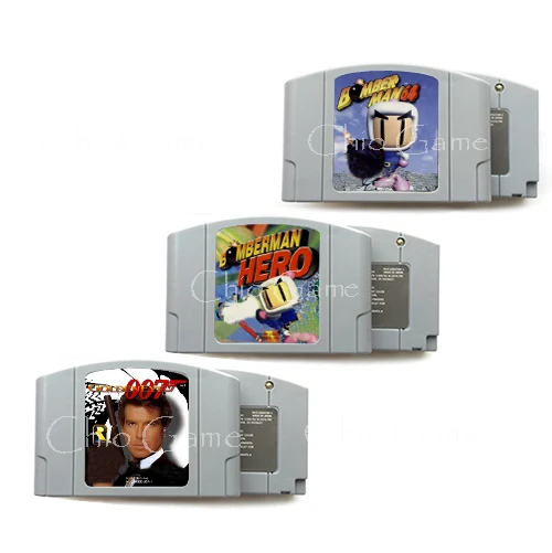 Bomberman Bomber Man Hero Goldeneye 007 английский язык для 64 бит США/NTSC версия видеоигры картридж консоли