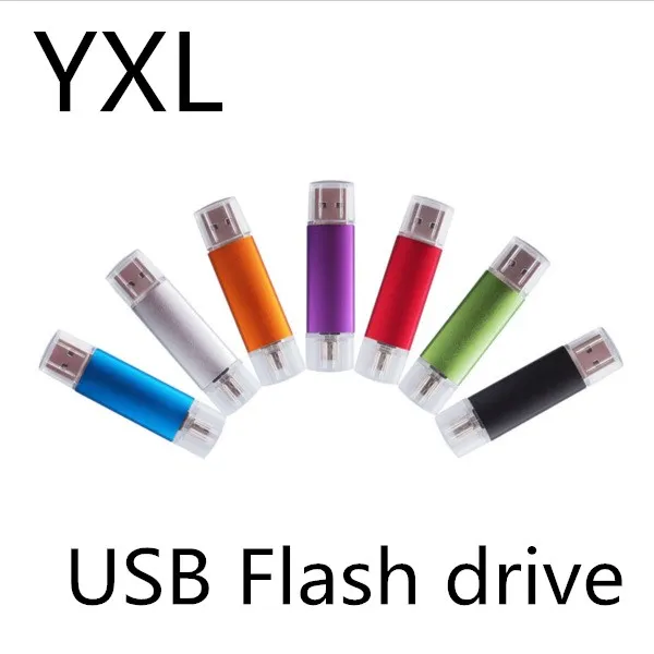 

Mix color wholesale OTG usb flash drives 64GB 32GB 16GB 8GB USB Flash Drive Pen Drive flash usb stick pen drives 50PSC/1bag