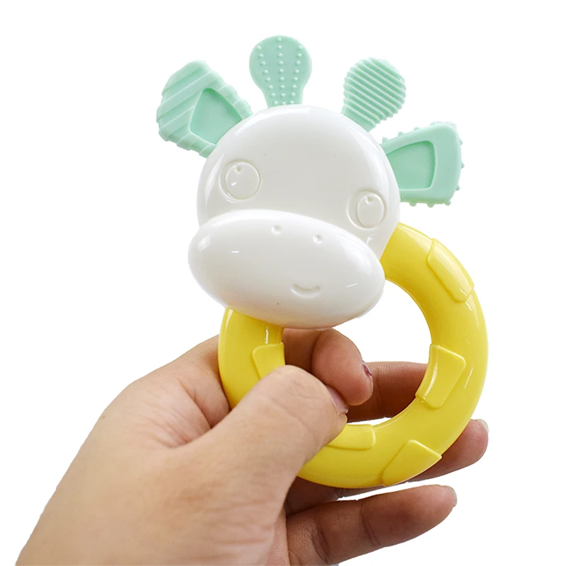Cartoon Cow Toy Baby Rattle Bed Bell Ring Molar Plastic Teether Educational Toys Newborn 0-12 Months | Игрушки и хобби
