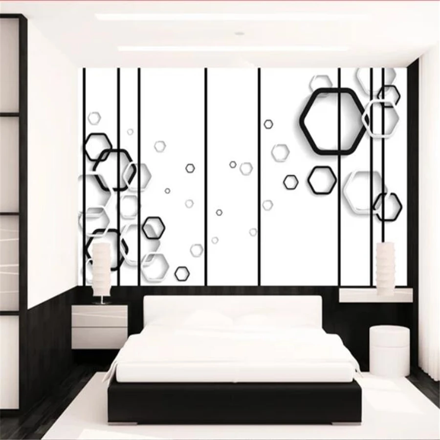 Фотообои на заказ 3d фотообои черно белые рисунки современный минималистичный