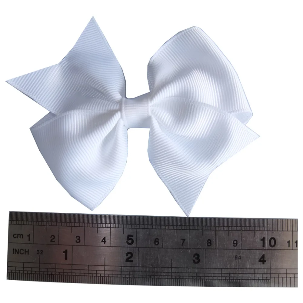 3.5 Inch Baby Kids Hair Bow Boutique hair accessories Hairgrips Hair Clips Barrettes School Hair Bow Dovetail bow Clips 40 pcs