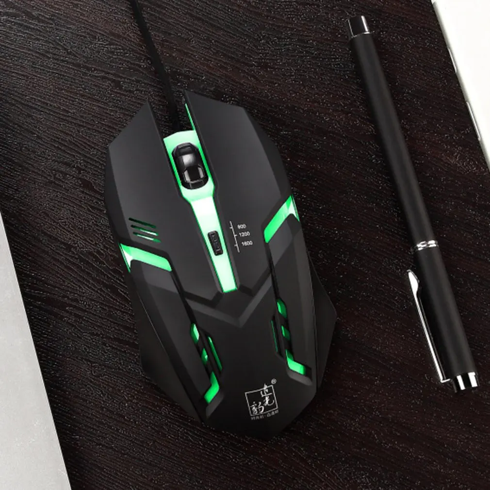 K2 800/1200/1600 Точек на дюйм Регулируемая Проводная игровая Мышь светодиодный оптический USB компьютера Мышь геймерская мышь компьютерные аксессуары