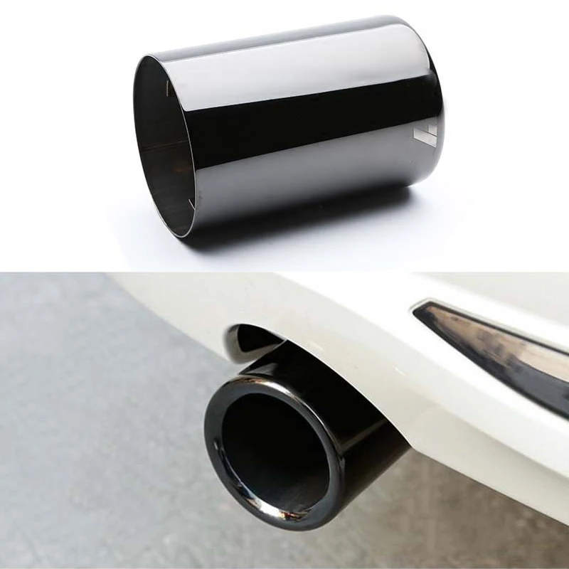 

Steel Rear Cylinder Exhaust Pipe Ring Cover Trim For BMW 3 Series F30 F31 14-17