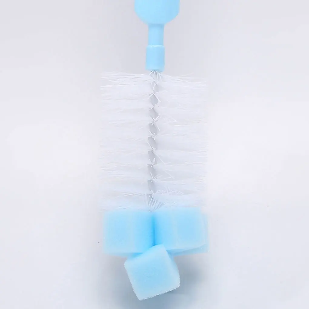 

6PCS/Set Bottle Brush Cleaner Kit Cleaning Brush Set Sponge Cups Sports Nursing Bottle Baby Nipple Straws