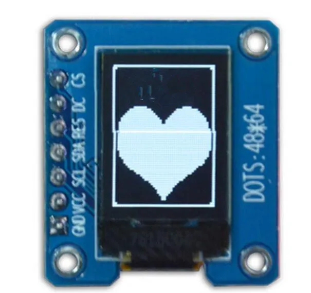 

SPI 7pin 0,71 дюйма oled-дисплей модуль 64*48 ЖК SPI интерфейс SSD1306